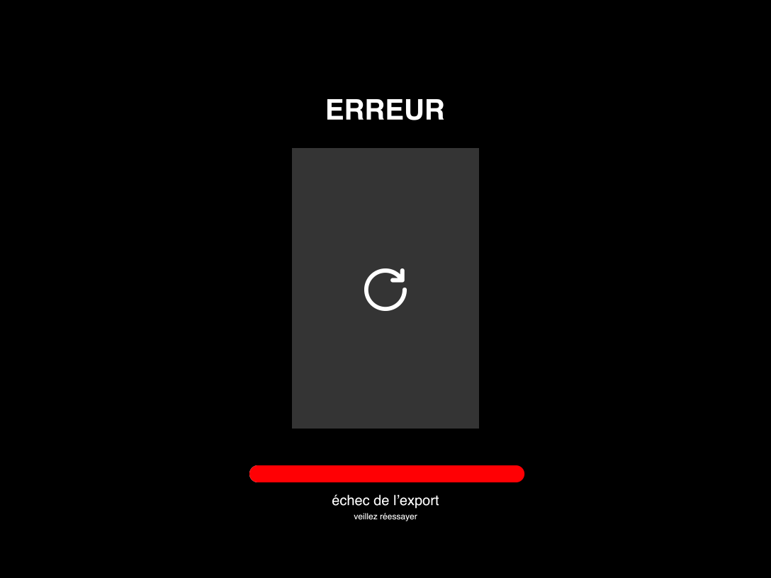 export échoué